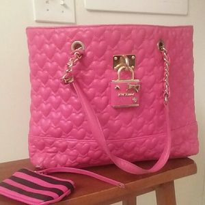 Betsey Johnson Pink purse & wallet